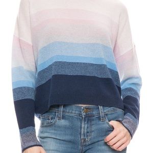 360 cashmere striped ombré sweater S lightweight